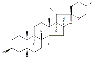 菝葜皂苷元 CAS：126-19-2 中藥對(duì)照品標(biāo)準(zhǔn)品