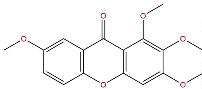 1,2,3,7-四甲氧基山酮 CAS：22804-52-0 中藥對照品標準品