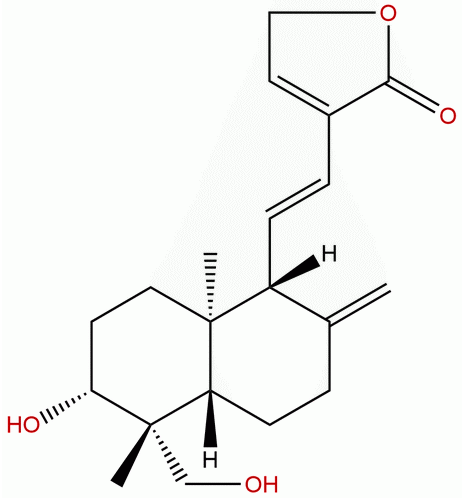 14-去氧-11,12-二去氫穿心蓮內(nèi)酯 CAS ：42895-58-9 中藥對(duì)照品