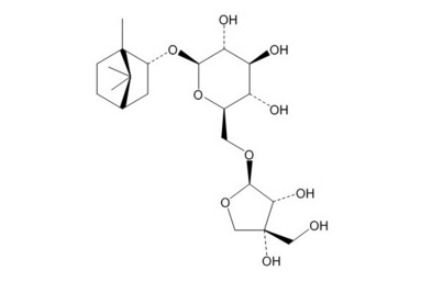 龍腦7-O-[β-D-呋喃芹菜糖基-(1→6)]-β-D-吡喃葡萄糖苷