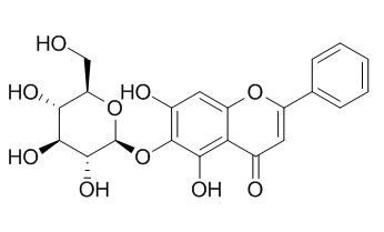 黃芩素 6-O-葡萄糖苷 CAS號(hào)：28279-72-3 對(duì)照品 標(biāo)準(zhǔn)品