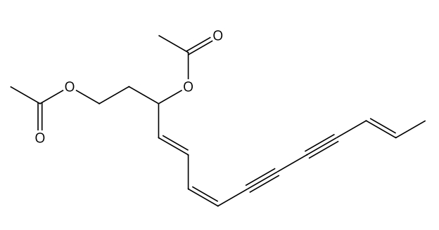 (4E,6E,12E)-十四碳三烯 -8,10-二炔-1,3-二乙酸酯 | CAS No.23414-61-1